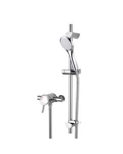 Acute Exposed Shower with Adjustable Riser