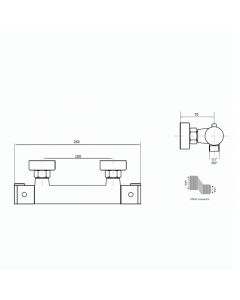Arco Single Outlet Bar Valve with Xcite Rail Kit