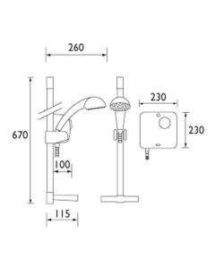 NT1000 XT Power Shower White